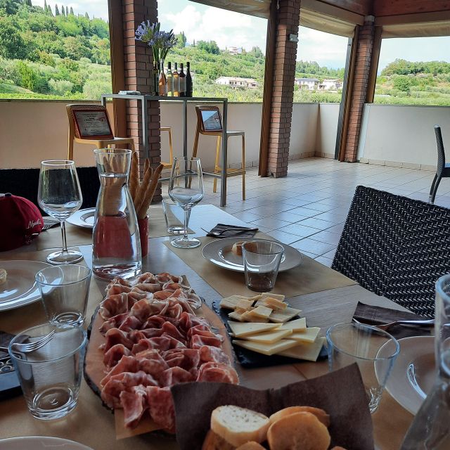 Bardolino: Vineyard Tour with Wine, Olive Oil & Food Tasting - Terrace tasting: 5 wines paired with local cold cuts and cheeses