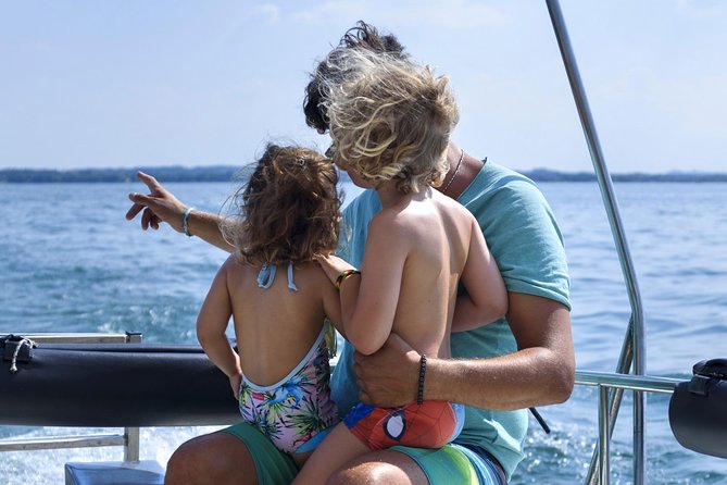 From Peschiera: Cruise on the southern coast to Sirmione - On the Boat: Narration, Small Group Energy, and the Swim Stop