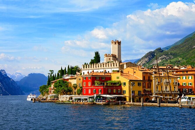 Lake Garda Tour aboard a Venetian Taxiboat - Malcesine Castle views: 13th-century fortress energy, exterior only