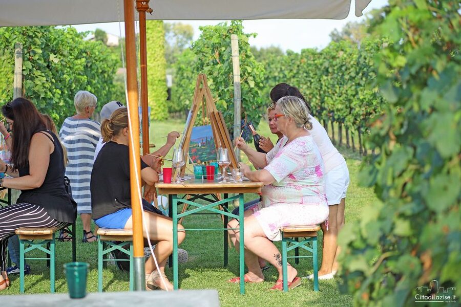 Lazise: Painting Expereince with Wine and Local Food Platter - Price and value: does $58 make sense?