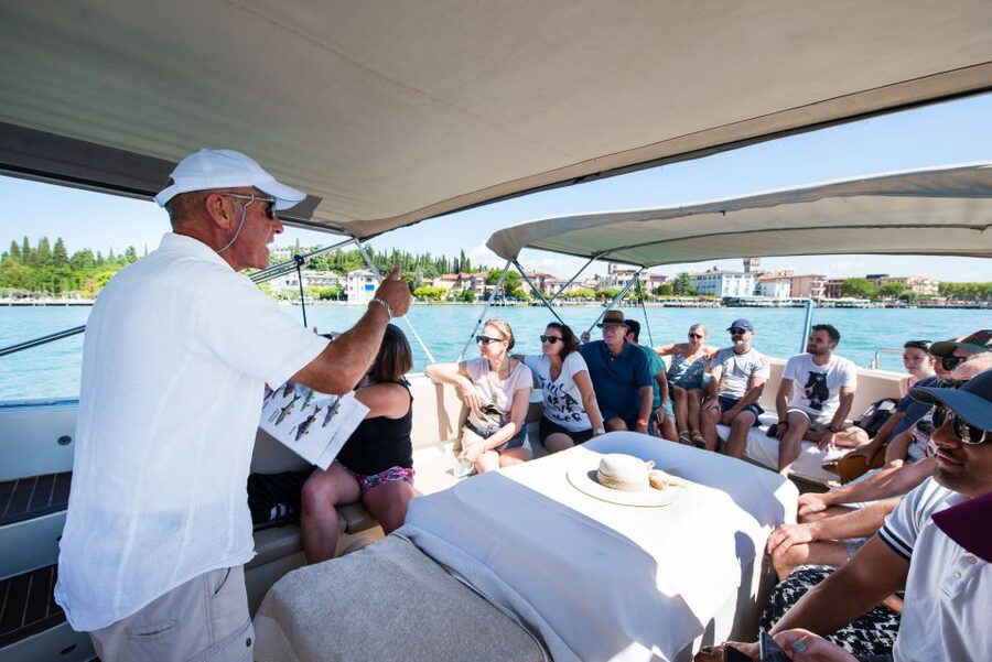 Sirmione: Scenic Afternoon Boat Cruise with Prosecco & Snack - The sulfur springs and the return approach to Sirmione