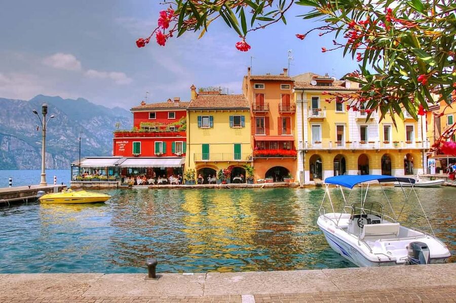 The Original Lake Garda Tour, Boat Trip-Tour from South - Malcesine: medieval streets with a castle crown