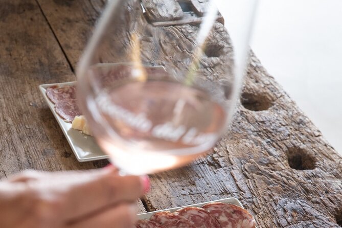 Tour and Tasting of Organic Wines in Lazise - The food pairing: soppressa, Monte Veronese, breadsticks, giant olives