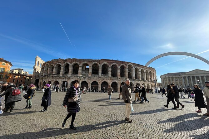 Verona: City Walking Tour with Cable Car Ride & Wine Aperitif - Arena di Verona from outside: famous, fast, and still worth it